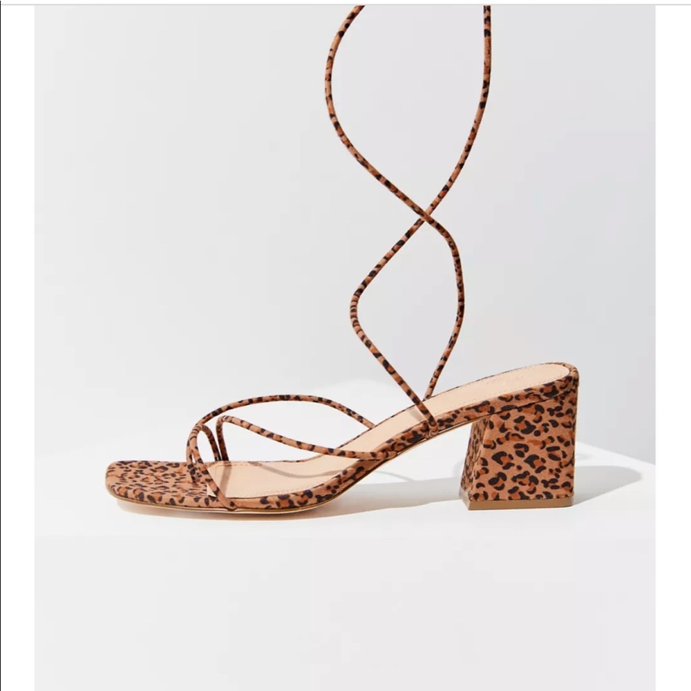 Urban Outfitters Leopard Strappy Sandals - Picture 2 of 7